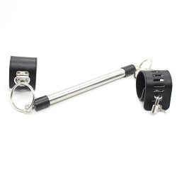 bondage steel spreader bar with adjustable cuffs