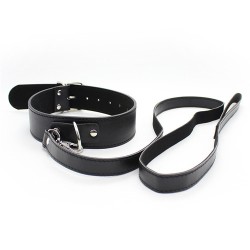 fur lined collar with leash