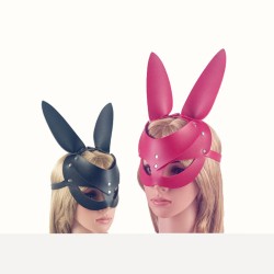 sm61 faux leather long ear bunny mask