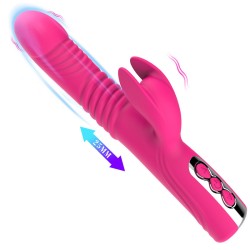 thrusting silicone rabbit vibrator