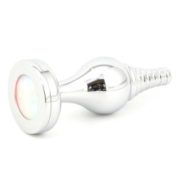 cusp head butt plug with colorful light